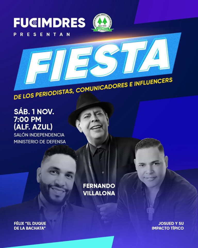 FUCIMDRES celebrará la gran fiesta de los periodistas, comunicadores e influencers con Fernando Villalona como invitado estelar
