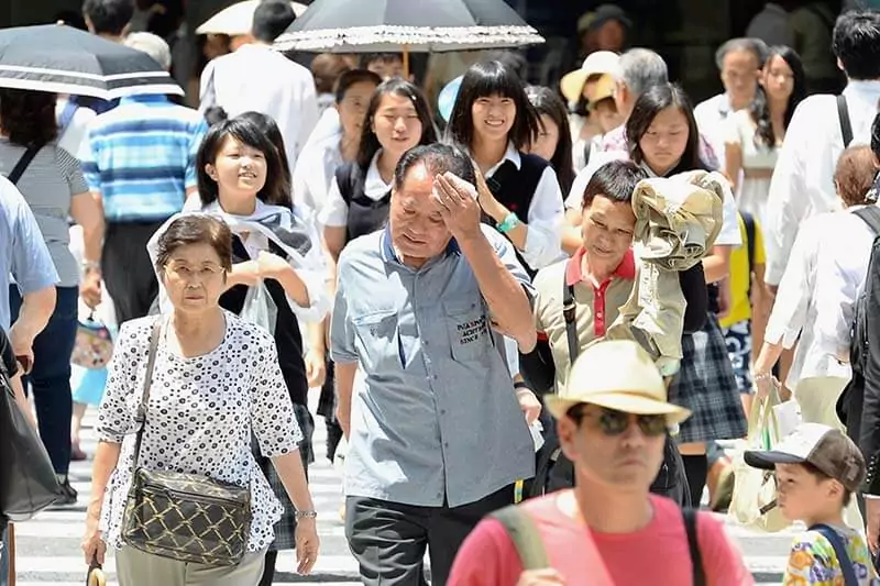 Japón registra julio más caluroso de su historia