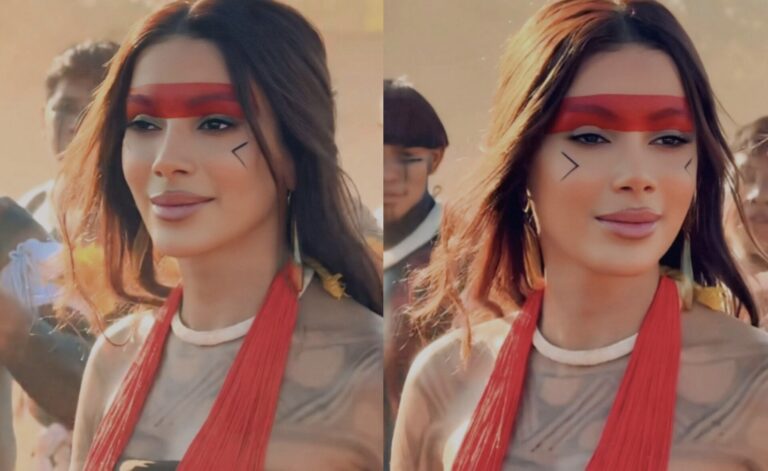 Anitta filma nuevo video musical con una tribu en su tierra natal