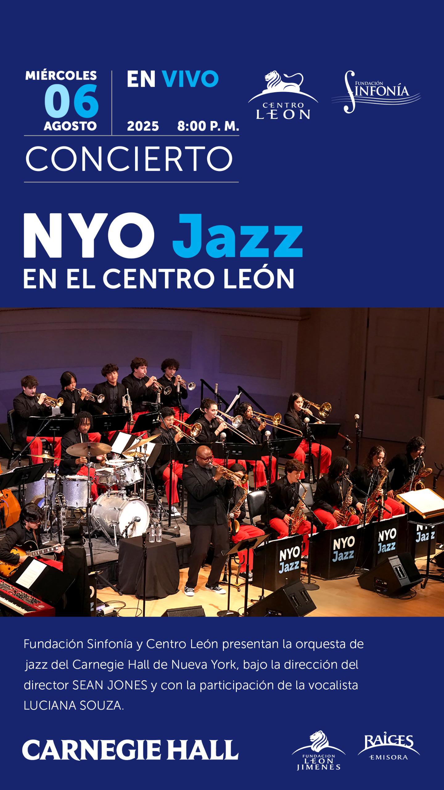 Centro León recibe a la aclamada orquesta NYO Jazz