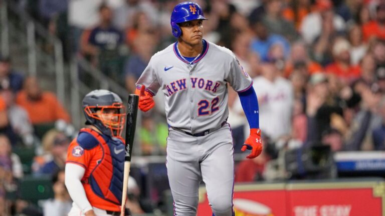 Juan Soto conectó su cuadrangular número 29 de la temporada pero no pudo evitar la derrota de los Mets ante los Bravos