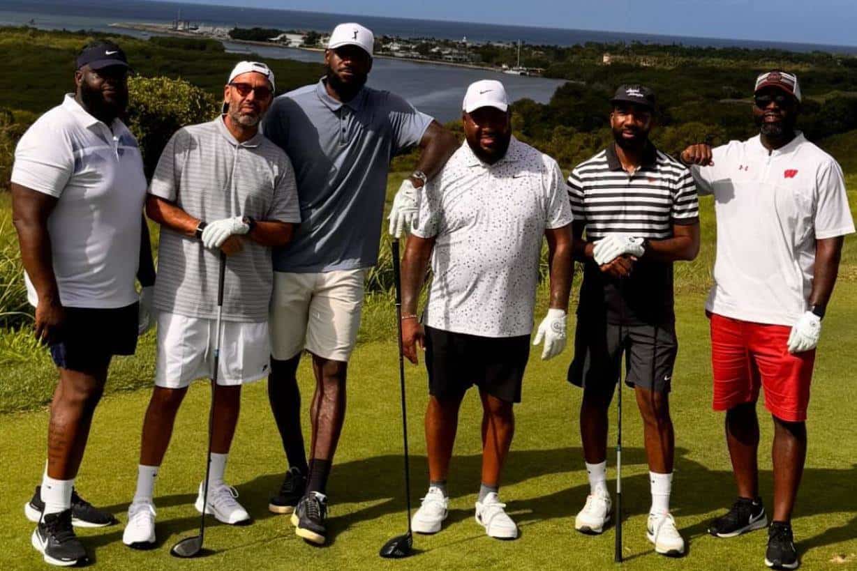  LeBron James visitó a la República Dominicana el pasado fin de semana y jugó golf en La Romana