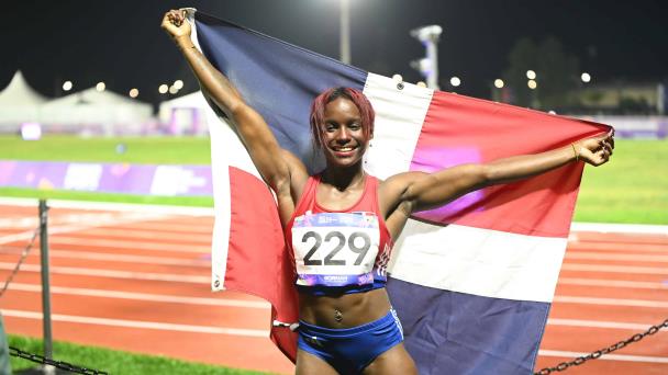 La velocista Liranyi Alonzo conquistó medalla de plata en los Juegos Panamericanos Jr que se están celebrando en Paraguay
