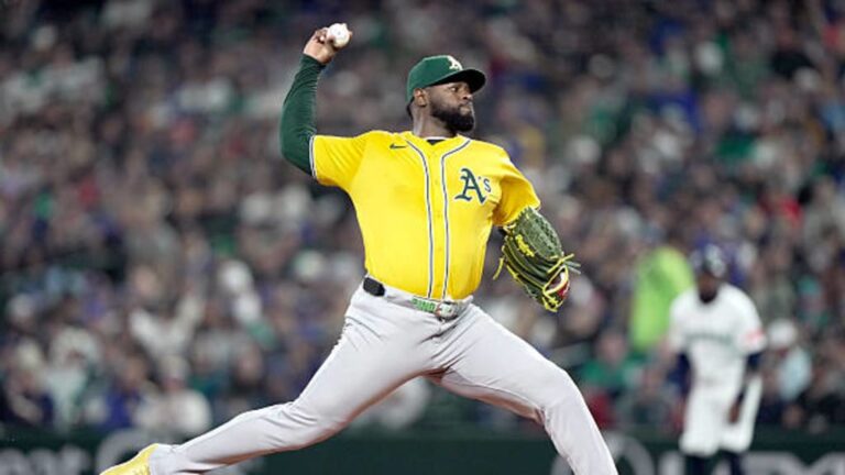 El dominicano Luis Severino fue el pitcher ganador en la victoria de los Atléticos ante los Nacionales