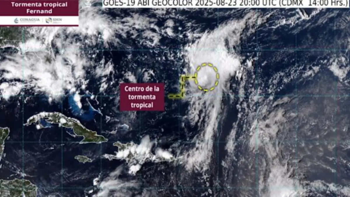 Tormenta tropical Fernand se aleja sin riesgos para EE. UU.