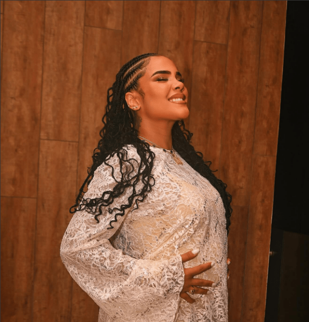 Martha Heredia celebra la llegada de su tercer trimestre de embarazo