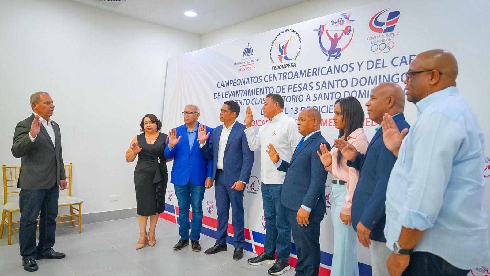 Juramentan el Comité Organizador del Campeonato Centroamericano y del Caribe de levantamiento de pesas