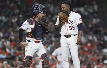 El lanzador dominicano de los Astros de Houston Framber Valdez aclaró la situación con el receptor Carlos Valdez