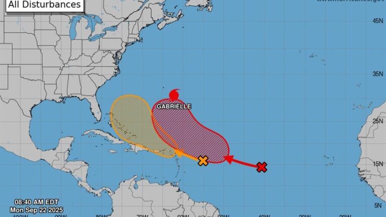 Huracán Gabrielle se fortalece y amenaza con alcanzar categoría 3 cerca de Bermudas