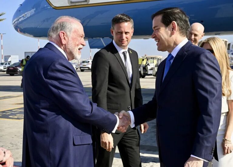Visita de Marco Rubio a Israel en tiempos de tensión bélica