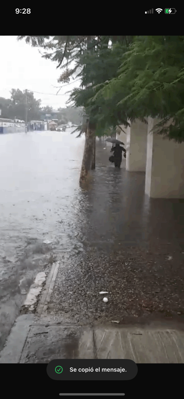 Calle Doctor Defilló con Kennedy se convierte en una gran laguna