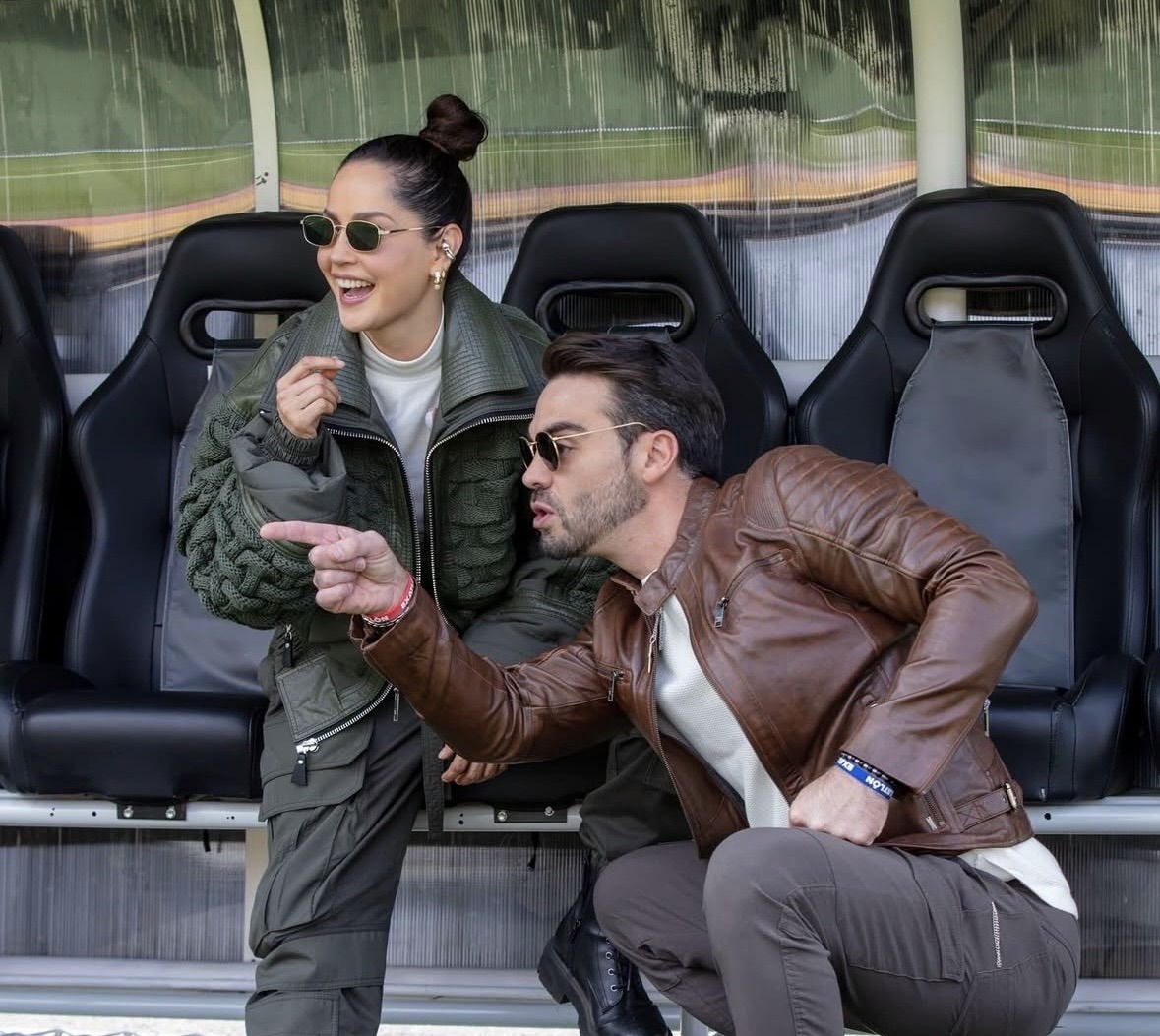 Carmen Villalobos comparte escenario con su novio  Frederik Oldenburg en Top Chef VIP