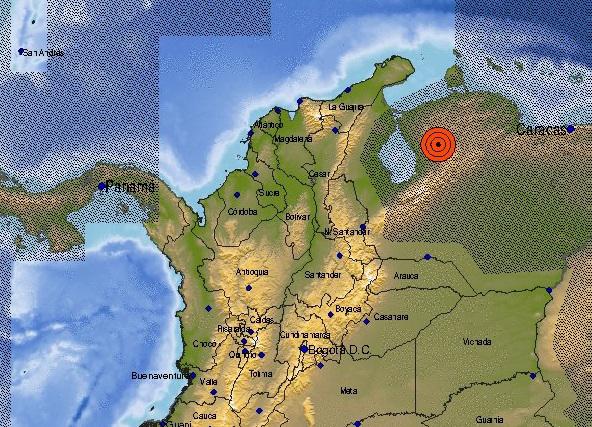 Sismo de 5.4 en Venezuela y 6.1 en Colombia, sin heridos