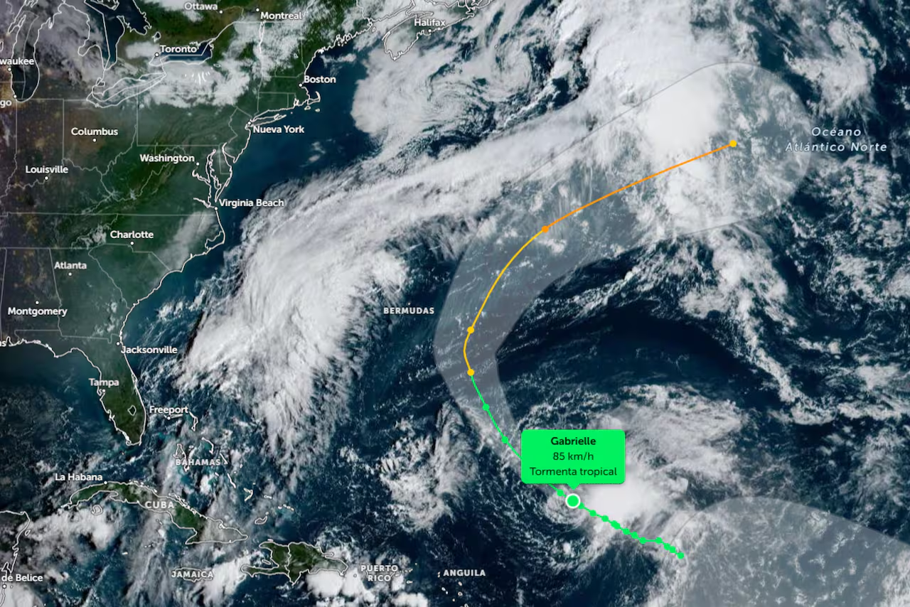 Tormenta Gabrielle podría convertirse en huracán este fin de semana