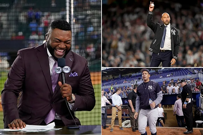 El Big Papi se burla de la eliminación de los Yankees en la cara de Derek Jeter y Alex Rodríguez