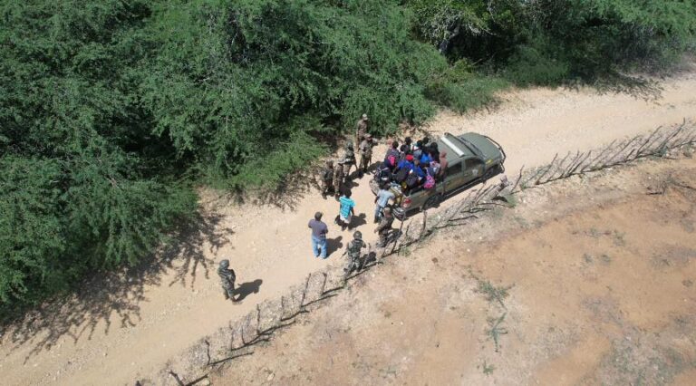 Ejército detiene 21 haitianos en situación migratoria irregular detectados con uso de drones en Valverde