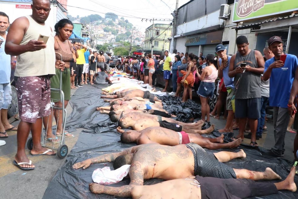 Operativo contra Comando Vermelho en Río de Janeiro deja 132 muertos y más de 80 arrestos