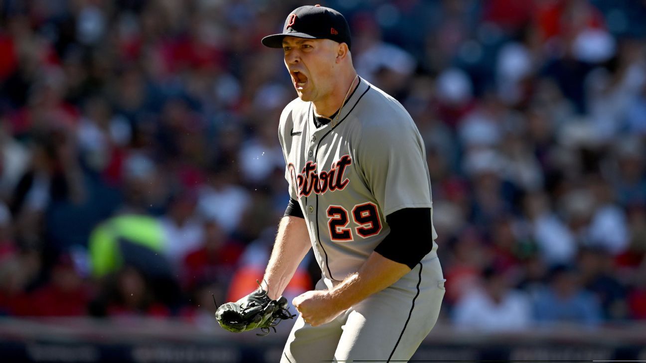 Tarik Skubal igualó el récord de postemporada de Detroit con 14 ponches en la victoria de los Tigres ante los Guardianes
