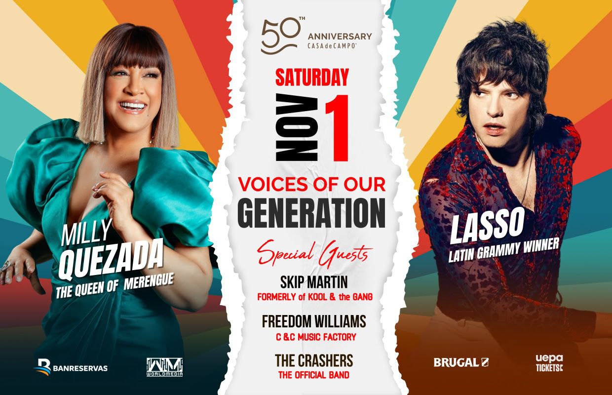 Milly Quezada y Lasso encabezan concierto por el 50 aniversario de Casa de Campo