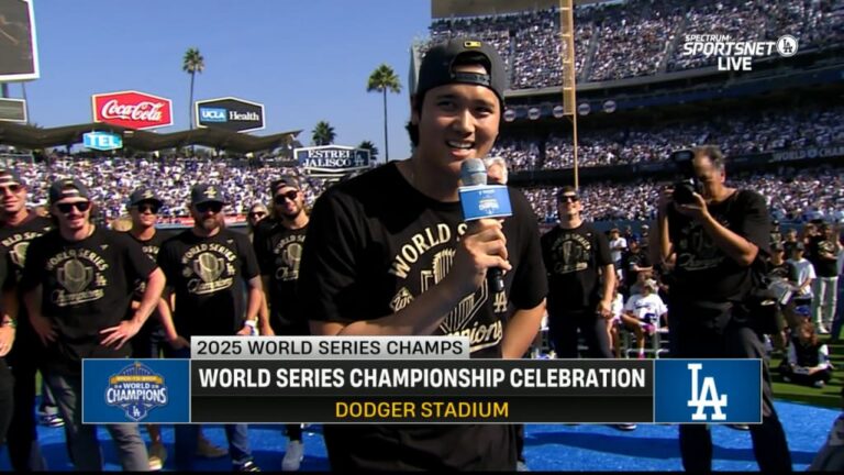 Los Dodgers de los Ángeles celebraron en grande su campeonato de la Serie Mundial