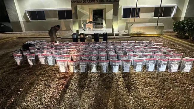 Decomisan 484 paquetes de cocaína en Pedernales