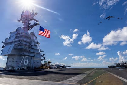 EE.UU. presenta primeras imágenes del USS Gerald Ford en el Caribe