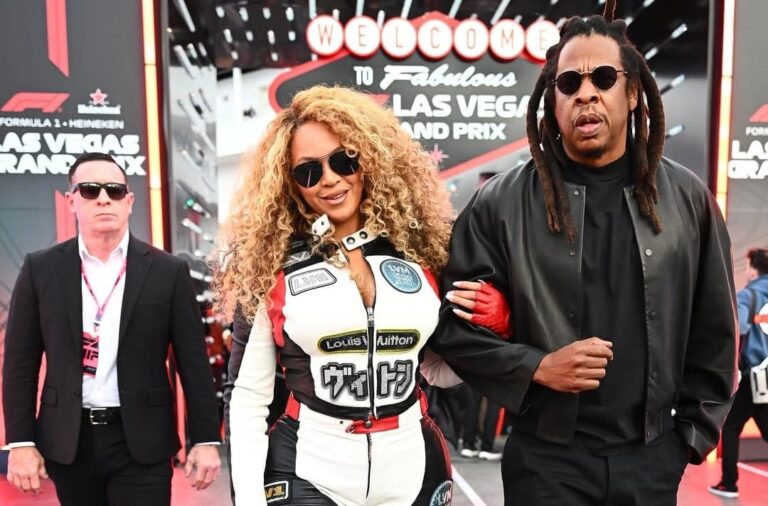 GP de Las Vegas reune a grandes celebridades entre ellas Beyoncé