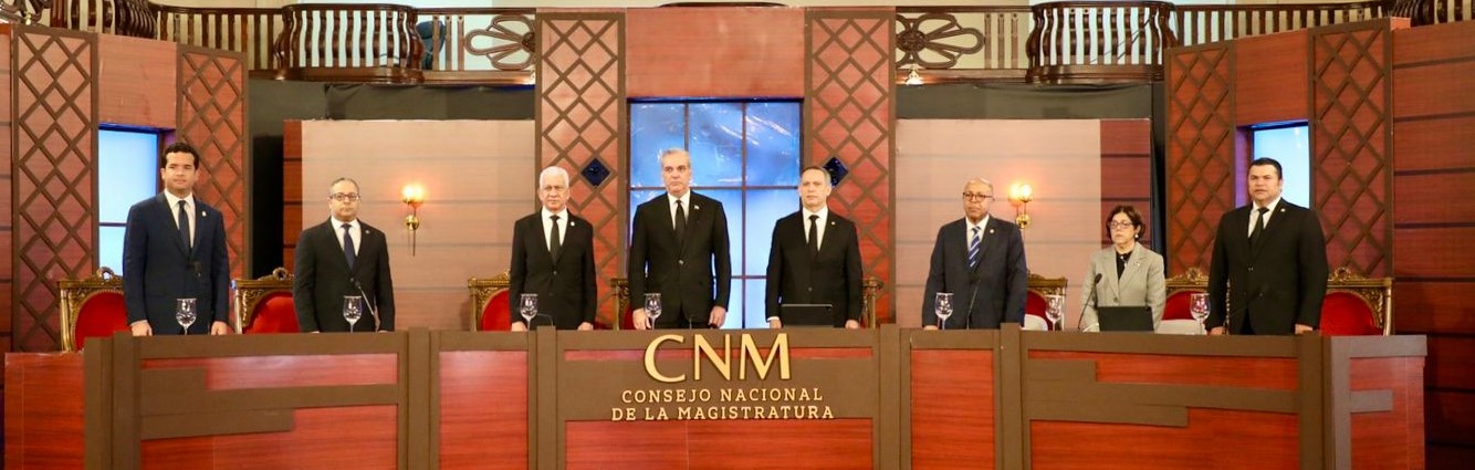 Abinader lidera la tercera sesión de vistas públicas del CNM por vacantes en SCJ y TSE