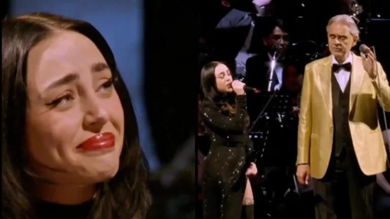 Bocelli y Nicki Nicole conquistan Buenos Aires con una versión íntima y elegante de Vivo por ella