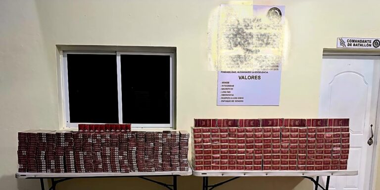 Desmantelan contrabando de cigarrillos en Elías Piña