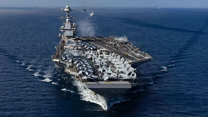 Estados Unidos envía al Caribe el USS Gerald R. Ford, el buque de guerra más grande del mundo