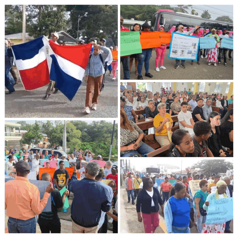 Organizaciones marchan y participan de misa en Restauración; reclaman obras y se oponen a explotación minera