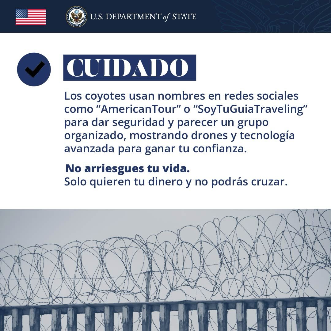 ¡CUIDADO! Embajada de Estados Unidos en RD alerta sobre estafas de "coyotes" en redes sociales