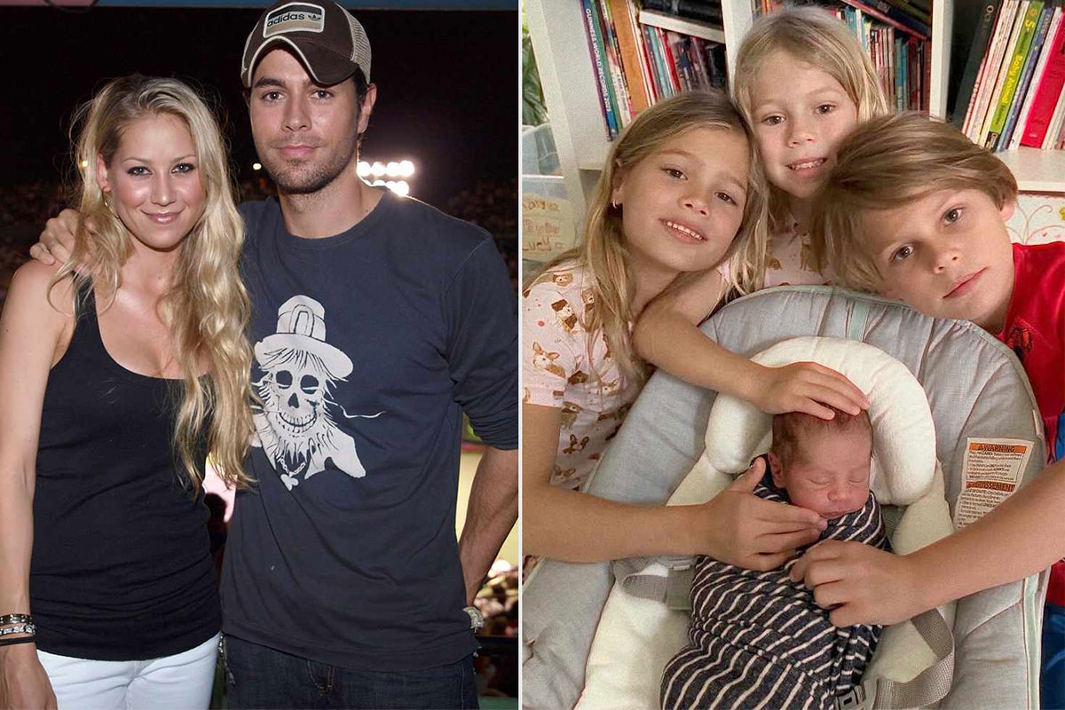 Enrique Iglesias y Anna Kournikova comparten la primera imagen familiar tras el nacimiento de su cuarto hijo