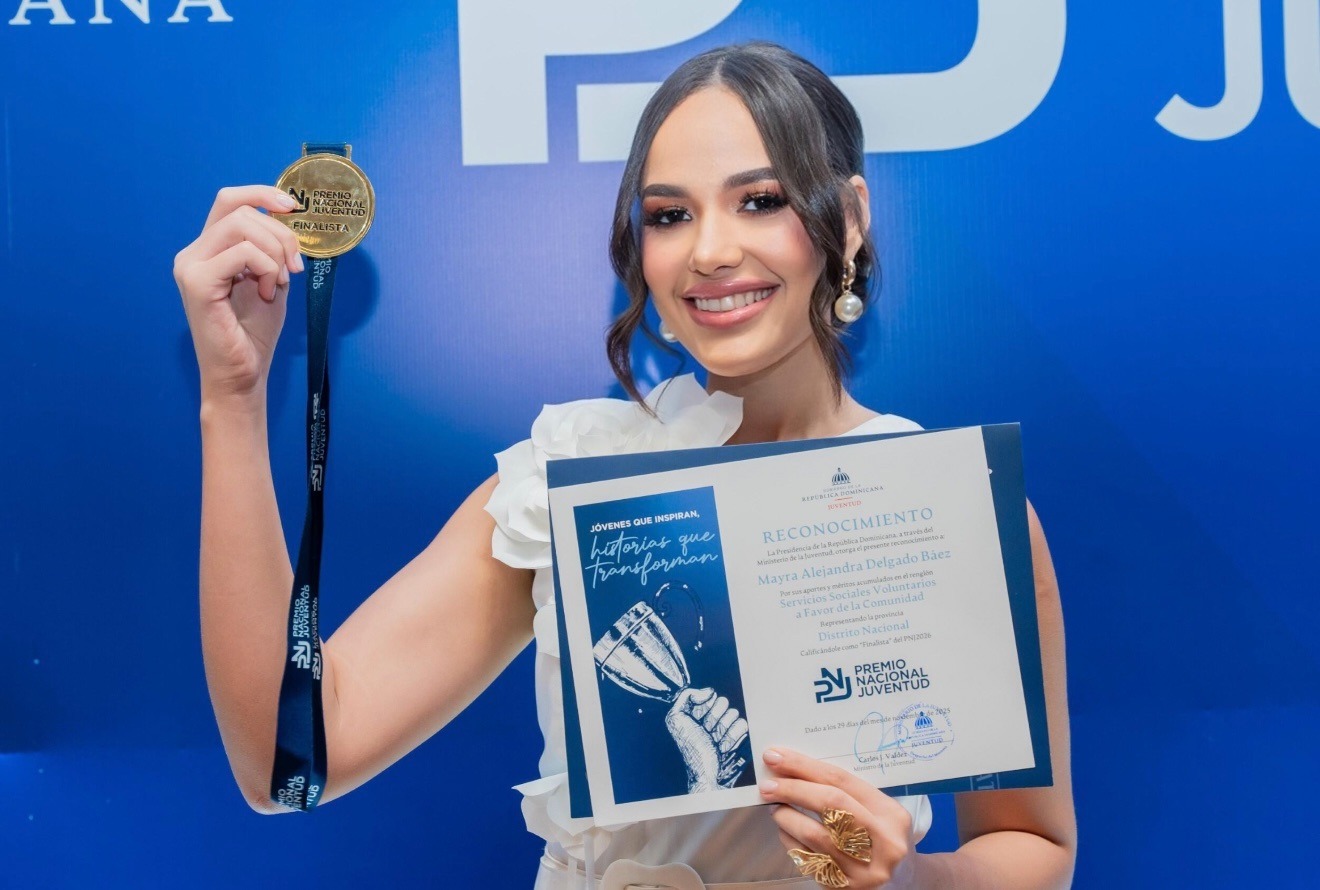 Mayra Delgado, Miss Mundo Dominicana 2024 , finalista Premio Nacional de la Juventud