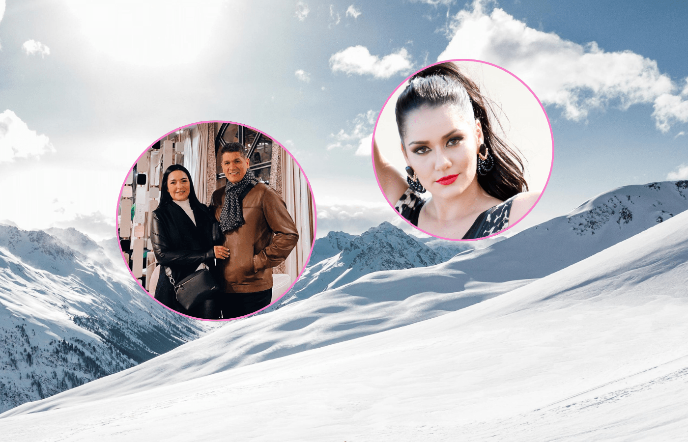 Artistas como Eddy Herrera y Tueska disfrutan momentos en la nieve durante vacaciones
