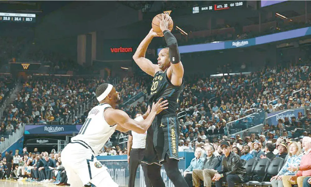 Al Horford encestó 22 puntos para conducir al equipo de Golden State a una victoria sobre el conjunto de Denver Nuggets
