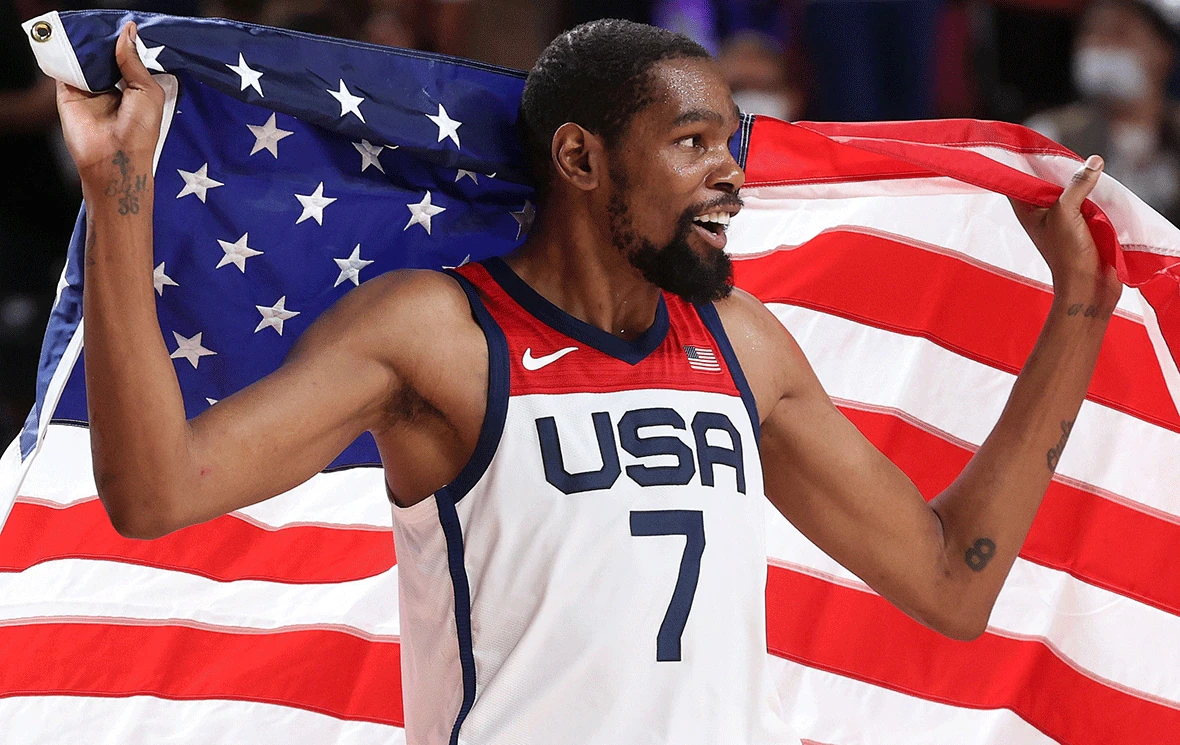 Kevin Durant planea jugar en los próximos Juegos Olímpicos de los Ángeles con el equipo de Estados Unidos