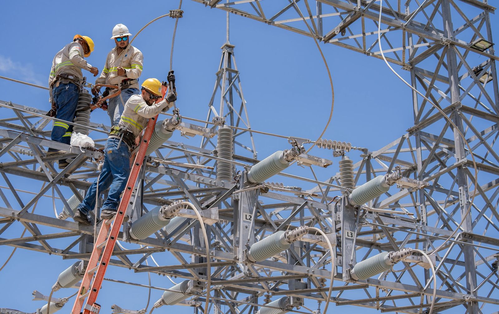 Mantenimiento de líneas eléctricas en RD: ETED informa