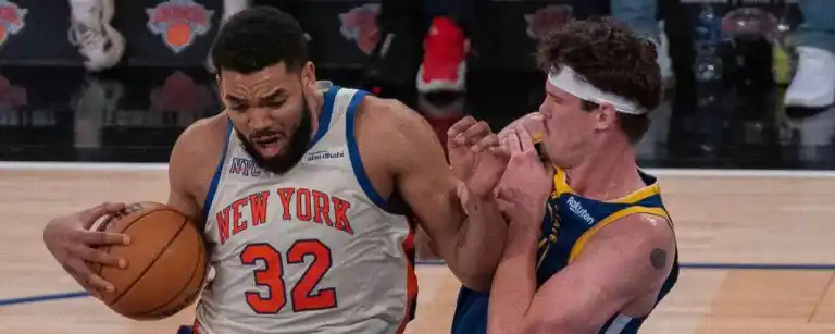 Karl Anthony Towns encestó 21 puntos con 12 rebotes en la victoria de los Knicks de Nueva York ante Golden State Warriors