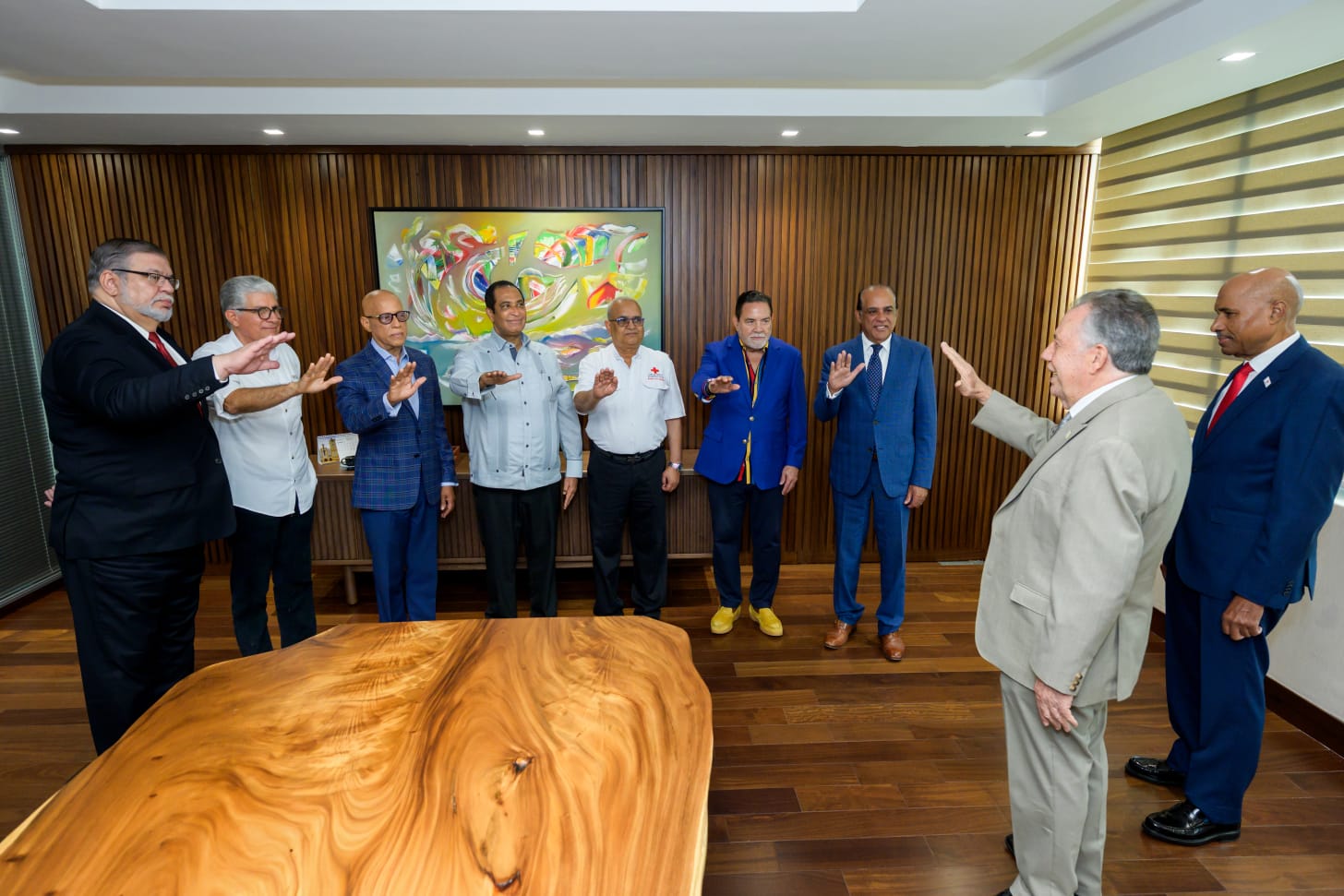 Juramentación del Patronato de la Cruz Roja en Santiago