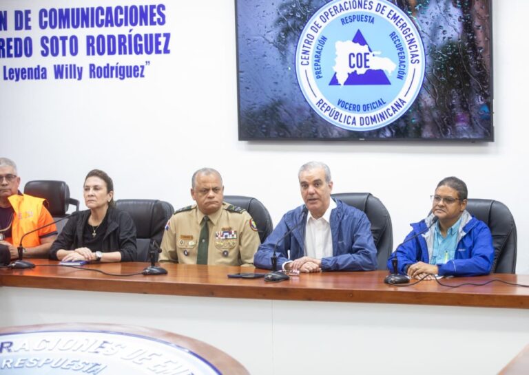 Medidas del Gobierno ante lluvias en Santo Domingo