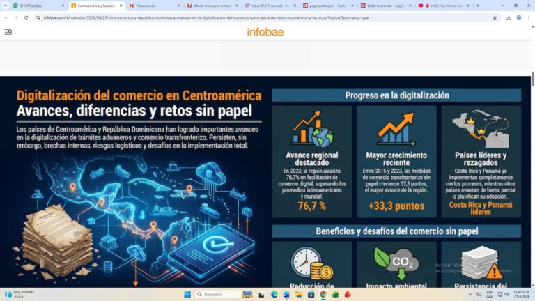 Avances en comercio sin papel en RD y Centroamérica