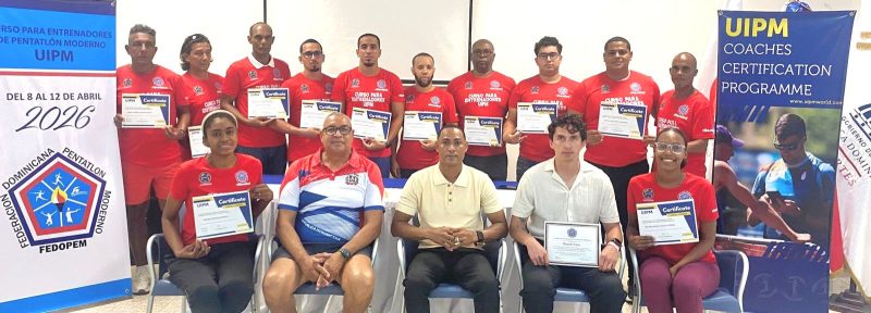 La Federación Dominicana de Pentatlón Moderno concluyó el Curso para Entrenadores Nivel I UIPM 2026