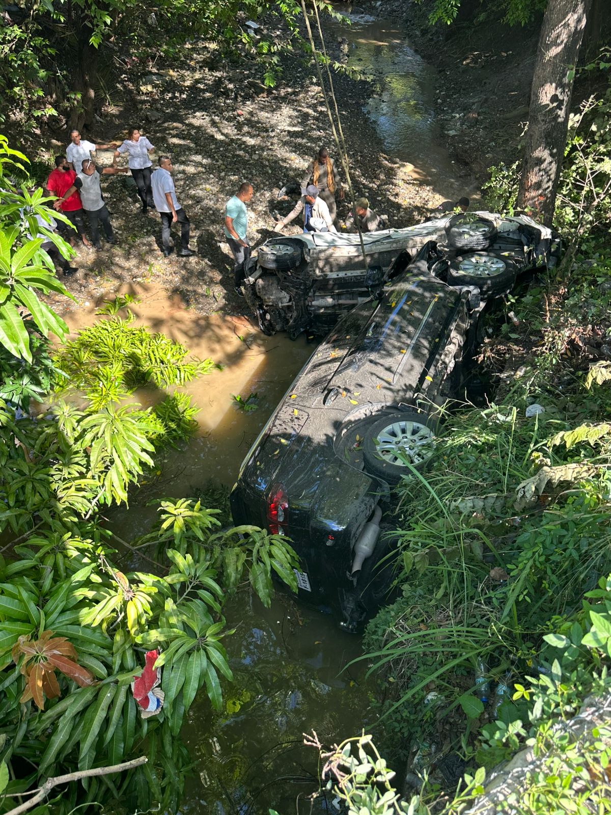 Accidente de tráfico en Maimón: escolta presidencial heridos