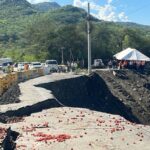 Cierre de tránsito en San José de Ocoa por derrumbe