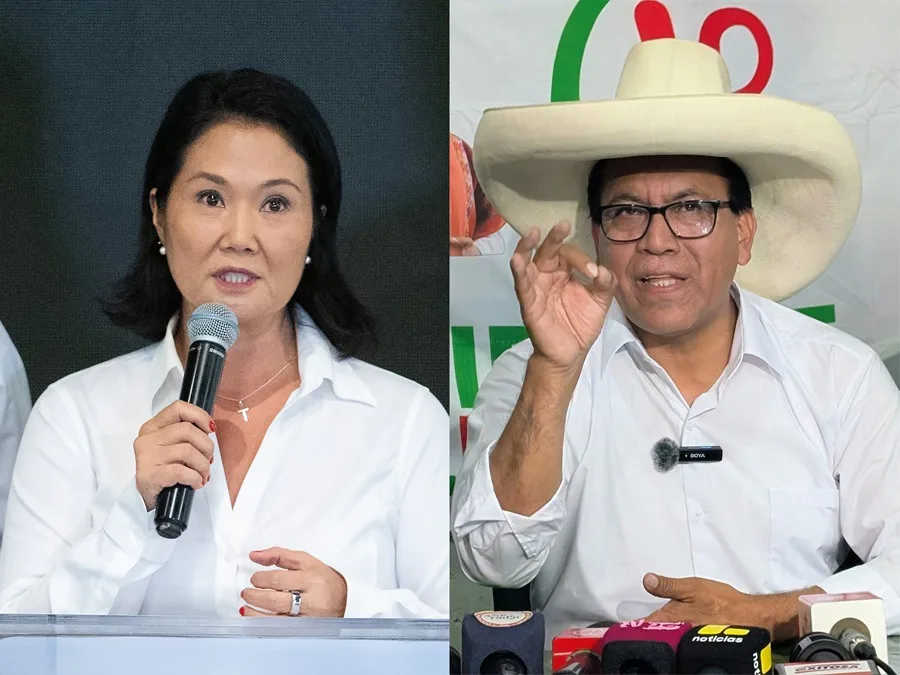 Fujimori y Sánchez en segunda vuelta