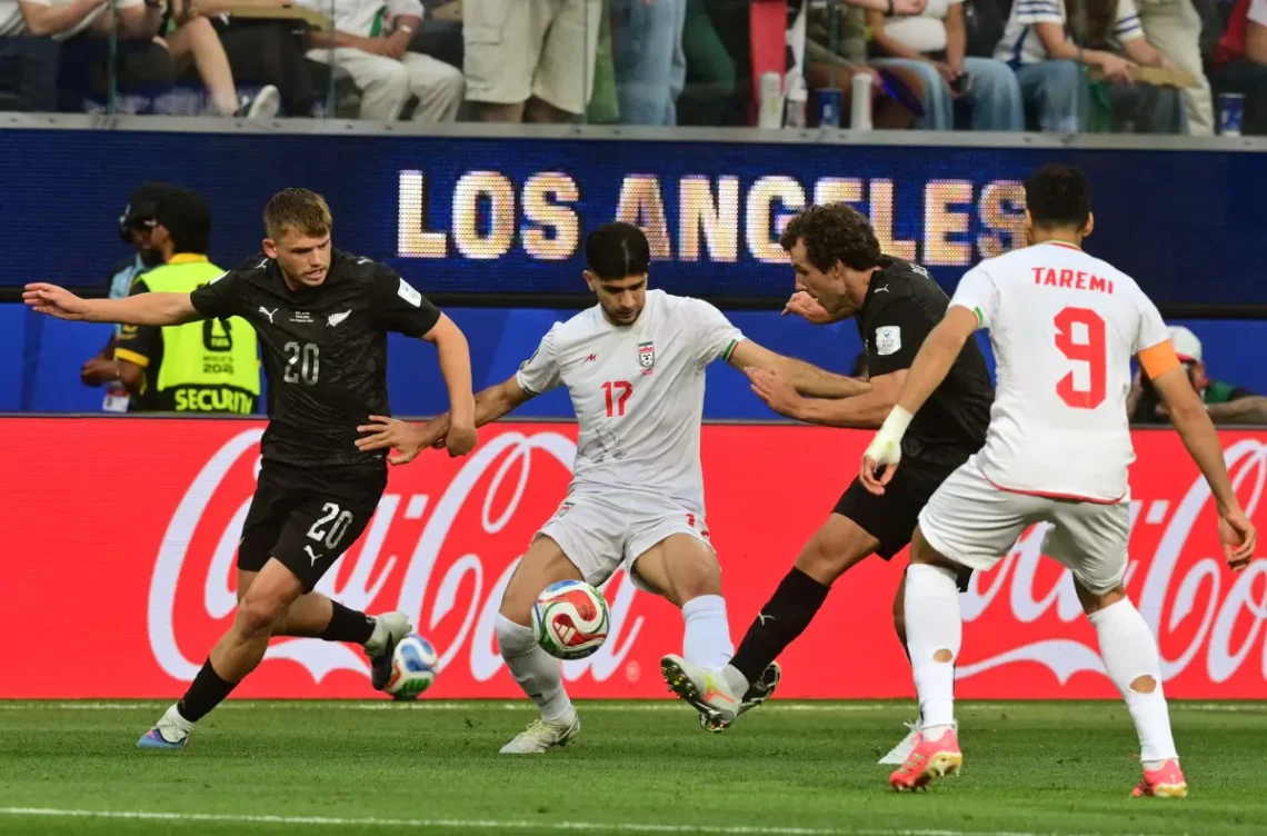 Irán empató 2-2 ante Nueva Zelanda en el SoFi Stadium de Los Ángeles por la primera fecha del grupo G del Mundial 2026