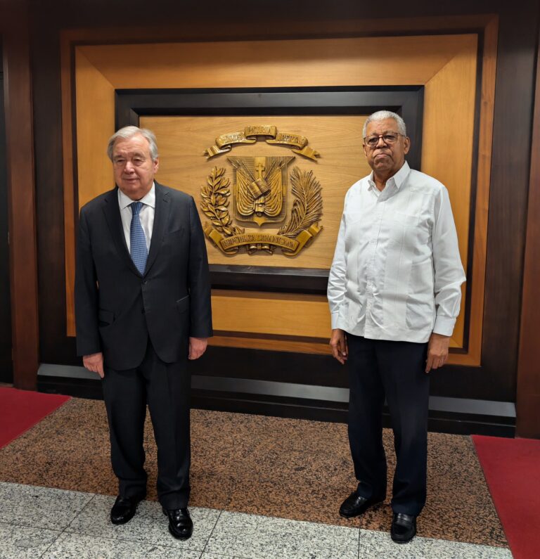 Guterres destaca apoyo RD en crisis de Haití