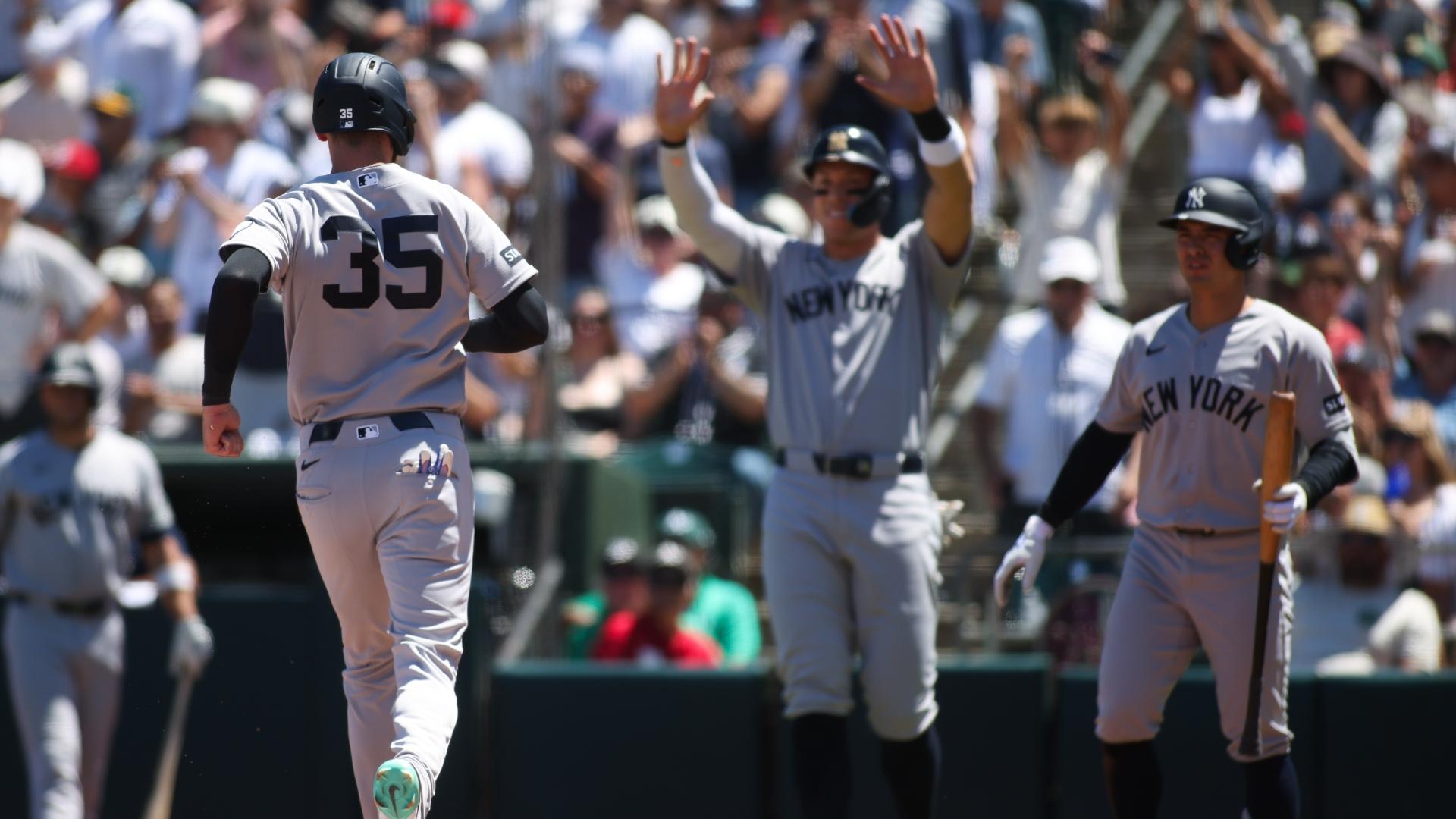 Los Yanquis de Nueva York anotaron 13 carreras en una entrada en su victoria ante los Atléticos de Oakland